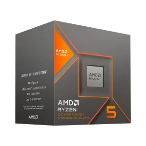 PROC. AMD RYZEN 5 8600G AM5 5.0GHZ 6CORE 12HILOS CACHE 22MB 65W WITHOUT THERMAL SOLUTION (1) - Bowtech